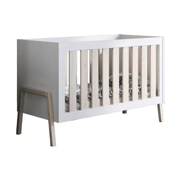 Babystyle Arendelle Cot Bed-White/Natural