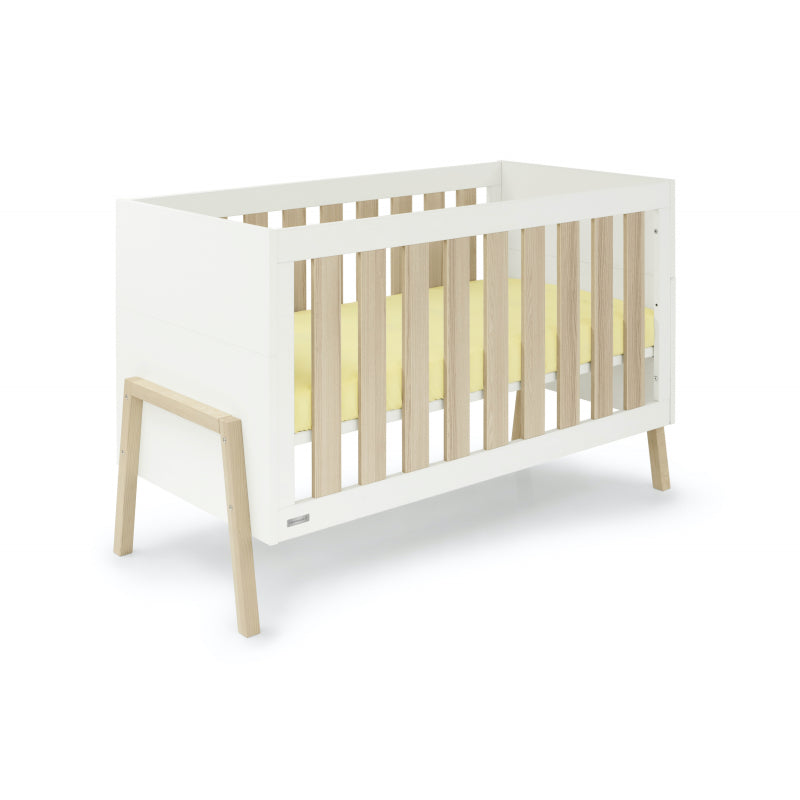 Babystyle Arendelle Cot Bed-White/Natural