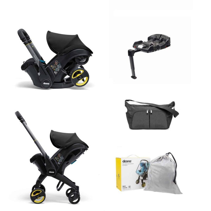 Doona i infant Car Seat – Nitro Black Essentials Bundle