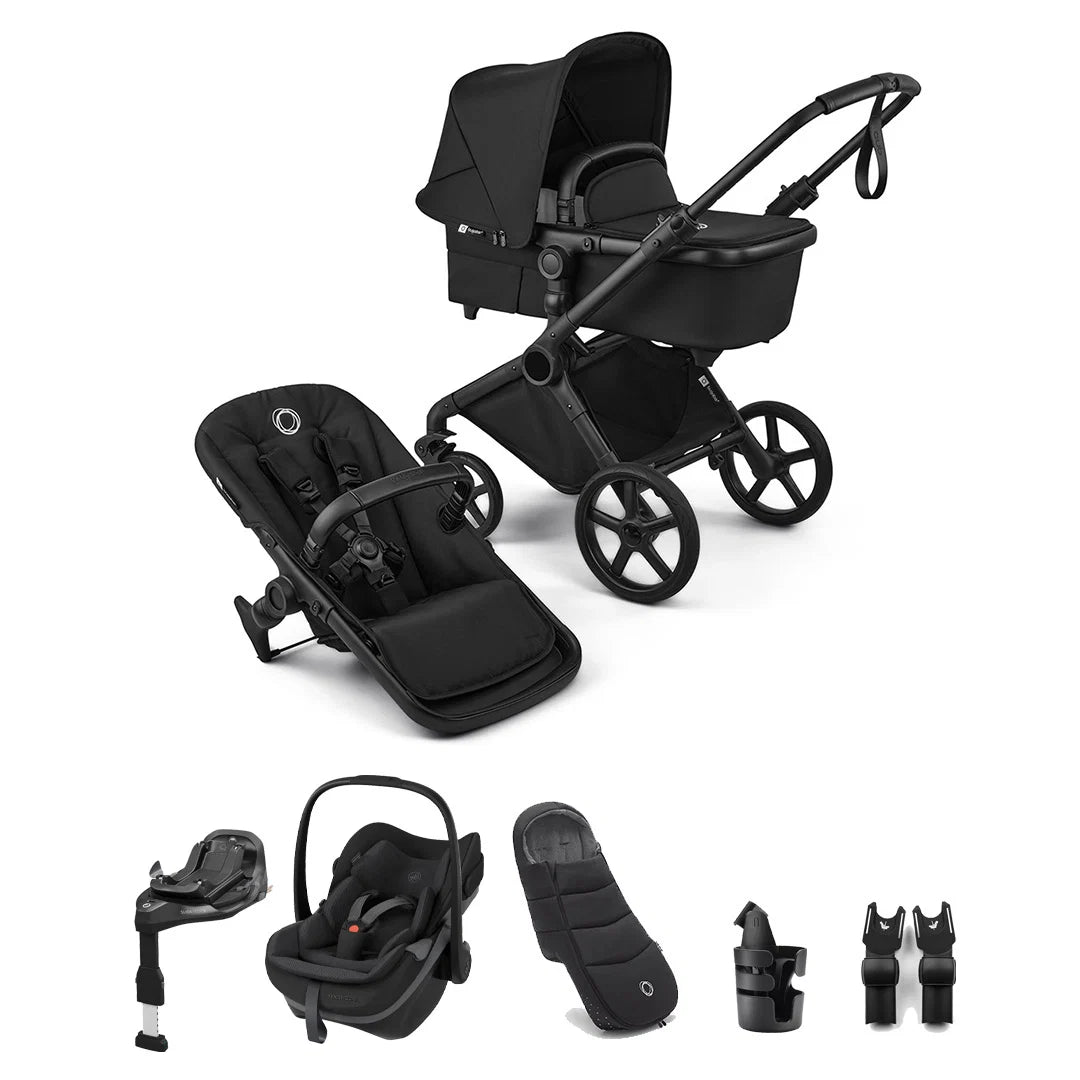 Bugaboo Cub + Pebble Slide Pro Ultimate Newborn Bundle - Heritage/Onyx Black