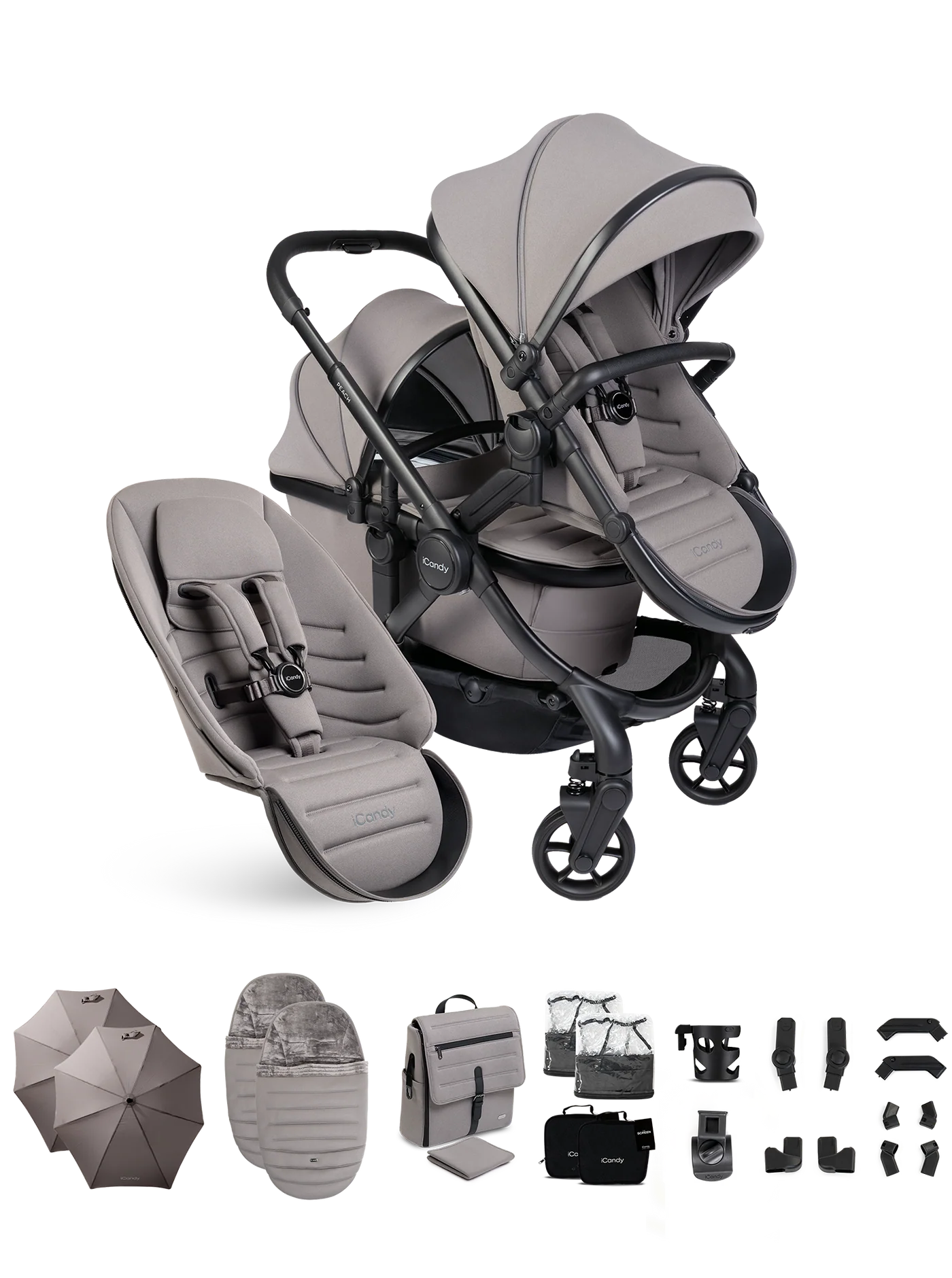 iCandy Peach 8 Double Complete Bundle - Porcini