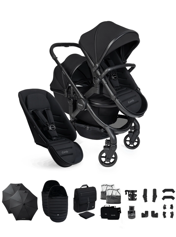 iCandy Peach 8 Double Complete Bundle - Black
