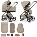 Venicci Tila 11 Piece Travel System Bundle - Latte