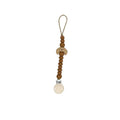 Chewies Silicone Croissant Teething Dummy Clip - Latte