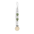 Chewies Silicone Daisy Teething Dummy Clip - White