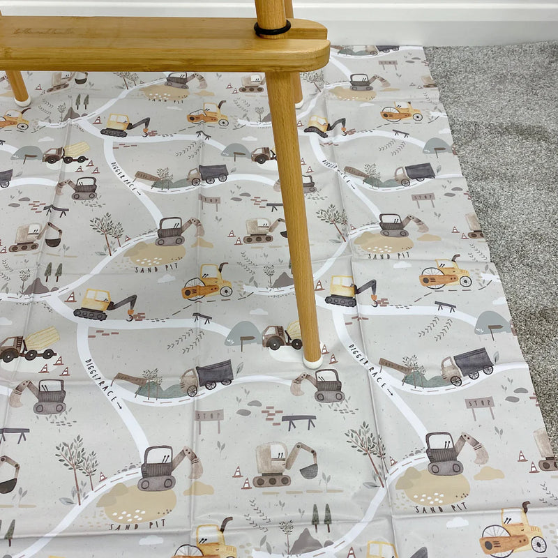 Bobbin & Bumble Splash Mat (120cm x 120cm) - Digger Land