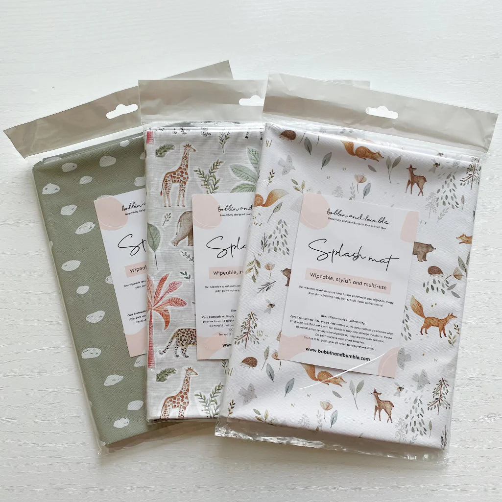 Bobbin & Bumble Splash Mat (120cm x 120cm) - Jungle Animals