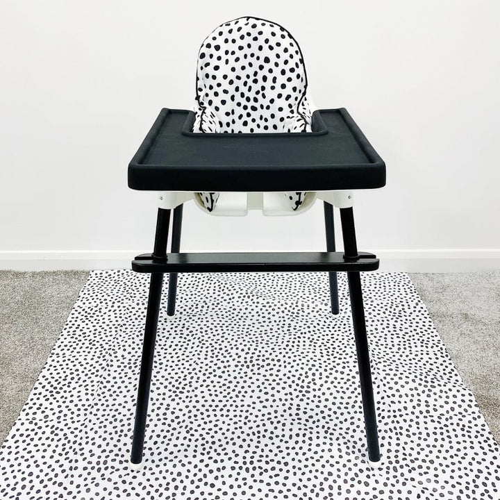 Bobbin & Bumble Splash Mat (120cm x 120cm) - Monochrome Spotty