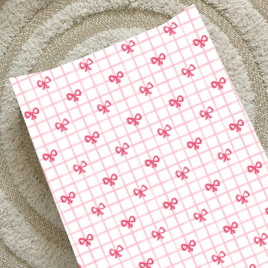 Bobbin & Bumble Anti-Roll Wedge Baby Changing Mat - Pink Bow