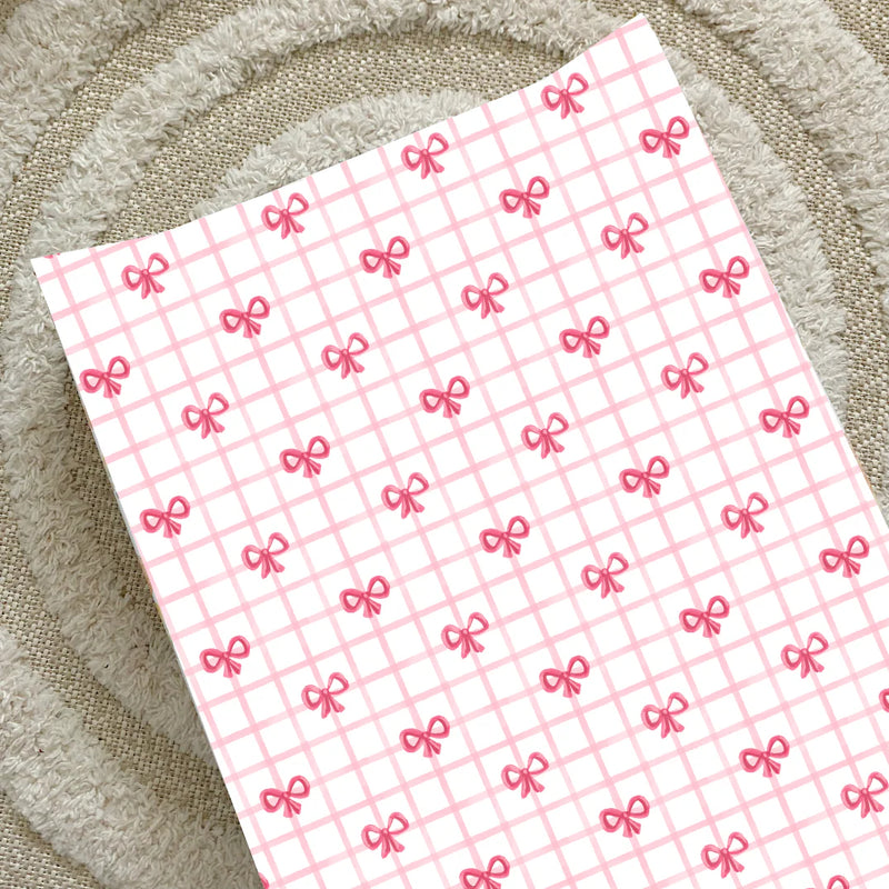 Bobbin & Bumble Anti-Roll Wedge Baby Changing Mat - Pink Bow