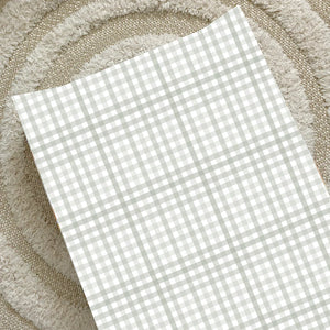 Bobbin & Bumble Anti-Roll Wedge Changing Mat - Sage Green Gingham