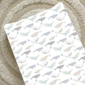 Bobbin & Bumble Anti-Roll Wedge Changing Mat - Whale Print