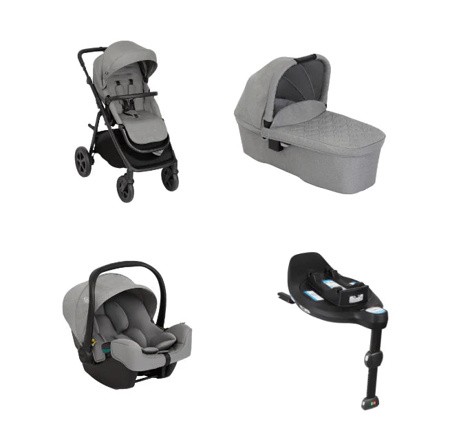 Graco Near2Me DLX Trio Bundle Inc 360 Isofix Base - Ash