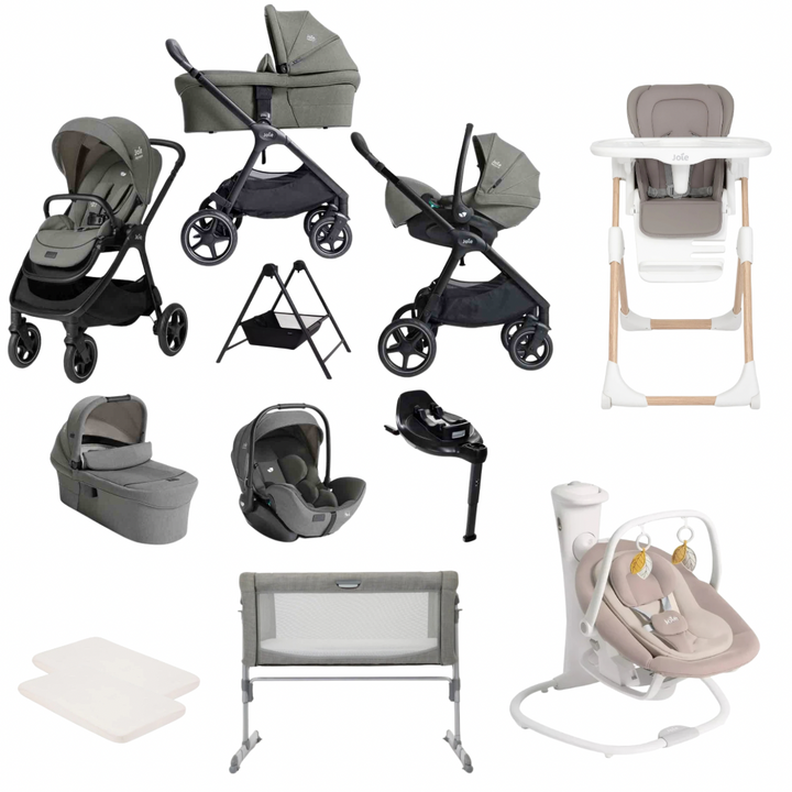 Joie Finiti Premium Travel & Home Luxury Bundle - Evergreen