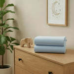 Clair De Lune 2 Pack Universal Cotton Moses Basket Sheets - 74 x 30 cm - Blue