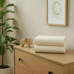 Clair De Lune 2 Pack Fitted Cotton Moses Basket Sheets - 74 x 30 cm - Cream