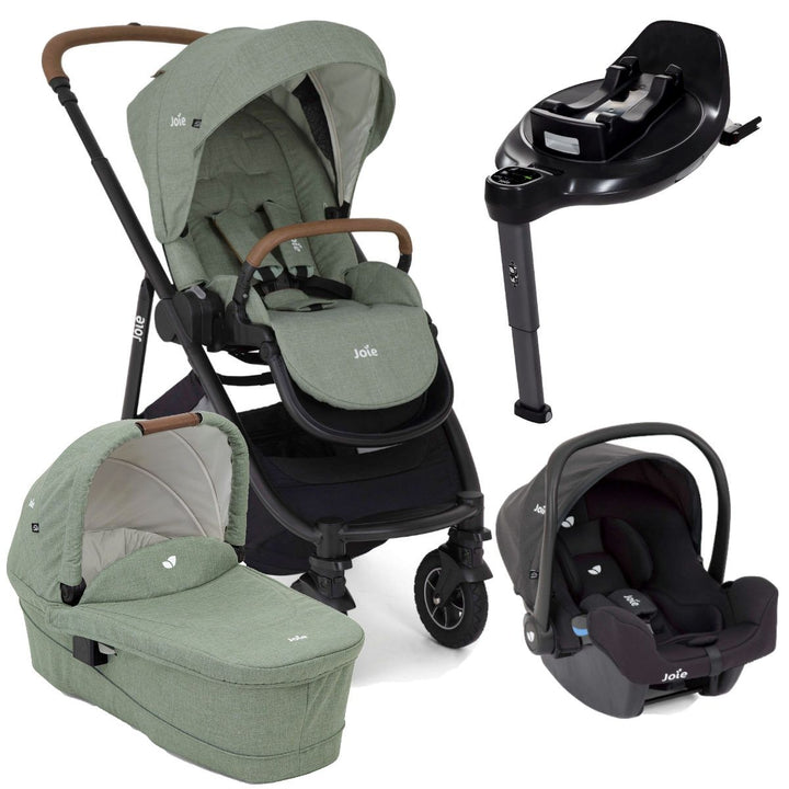 Joie Versatrax On The Go Encore Travel System with i-Snug 2 and Encore Isofix Base - Laurel