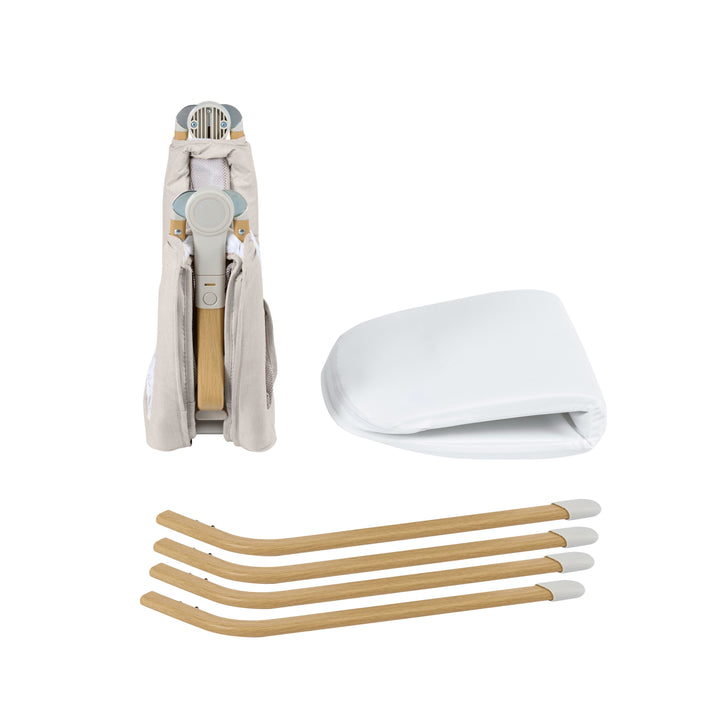 Babymore Air Motion Gliding Crib - Slate