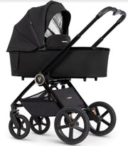 Venicci Tinum Upline 4in1 Travel System in All Black with Cybex Cloud T Car Seat & Base