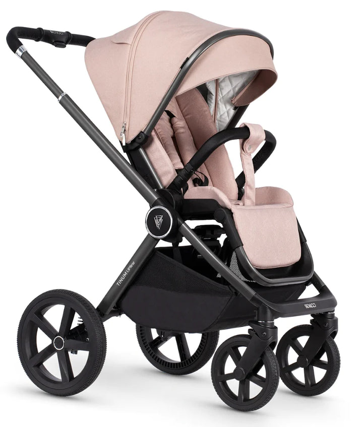 Venicci Tinum Upline 4in1 Travel System with Cybex Cloud T Car Seat - Misty Rose