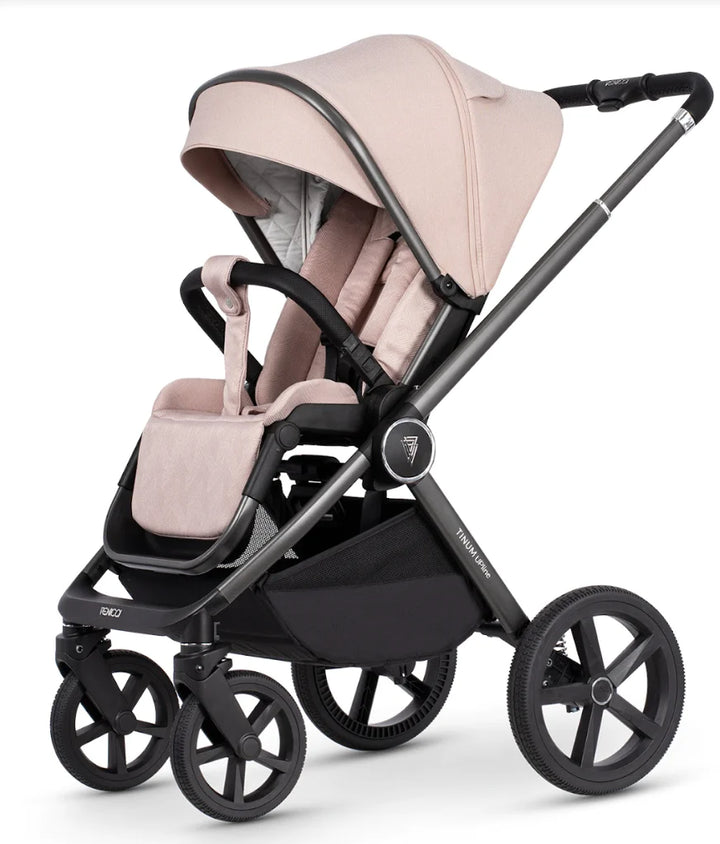 Venicci Tinum Upline 4in1 Travel System with Cybex Cloud T Car Seat - Misty Rose