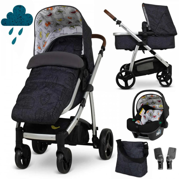 EX DISPLAY Cosatto Leap 2 in 1 Pushchair Birdsong with Car Seat