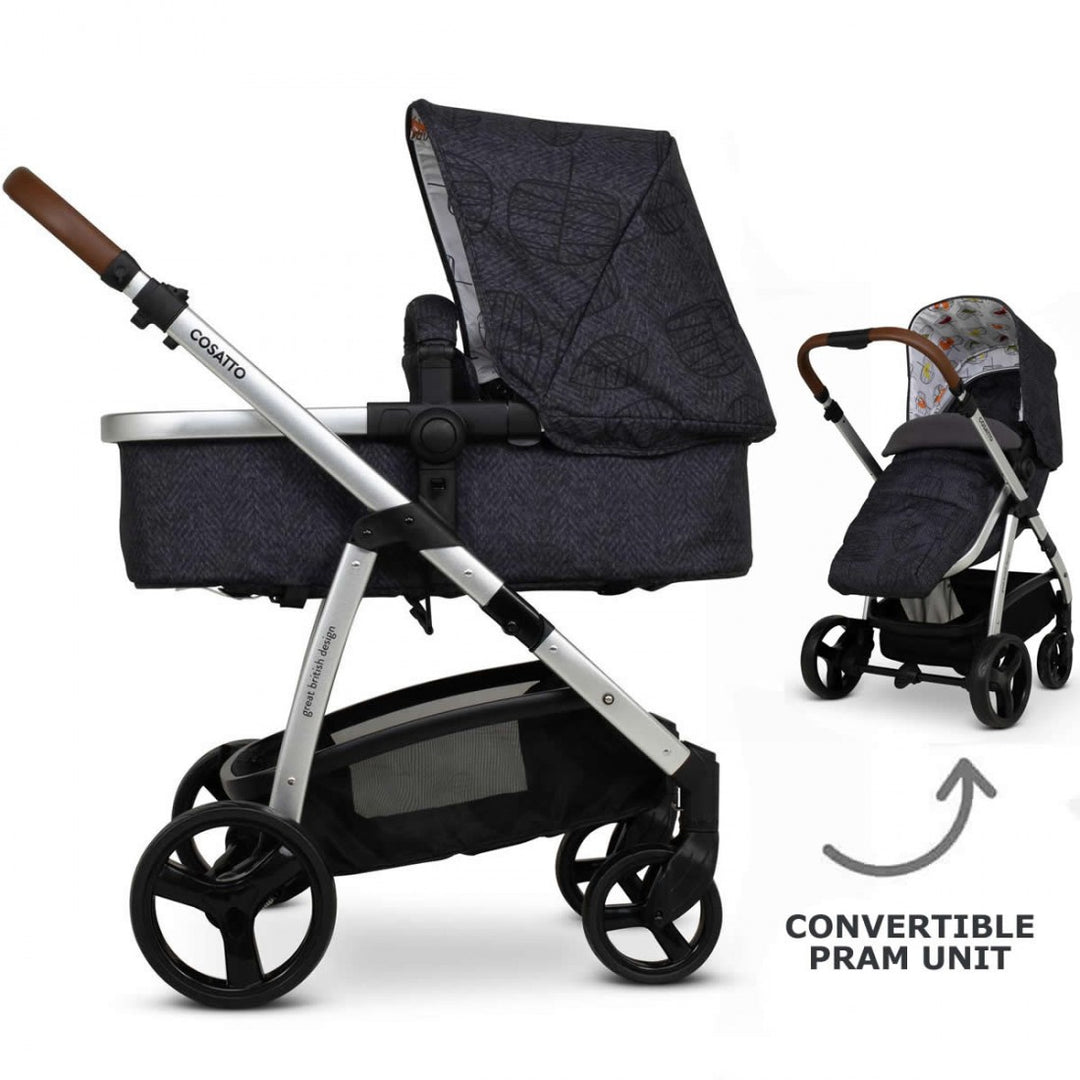 EX DISPLAY Cosatto Leap 2 in 1 Pushchair Birdsong with Car Seat