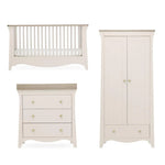CuddleCo Clara 3 Piece Nursery Furniture Set - Cashmere & Ash