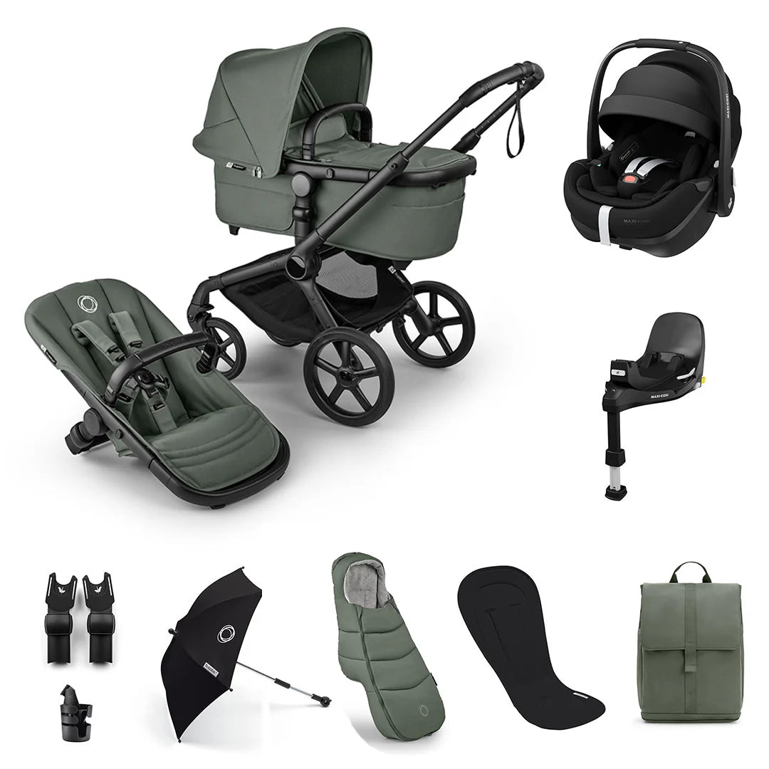 Bugaboo Fox 5 Renew Ultimate Pebble 360 Pro2 Bundle - Forest Green