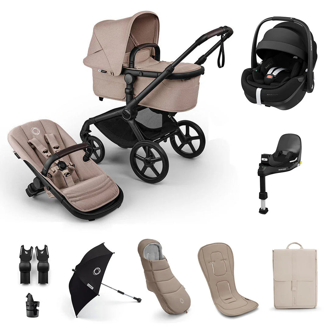 Bugaboo Fox 5 Renew Ultimate Pebble 360 Pro2 Bundle - Desert Taupe