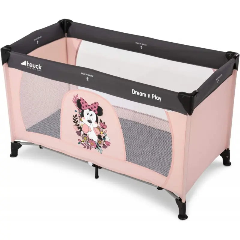 Hauck Disney Dream n Play Travel Cot-Minnie Sweetheart