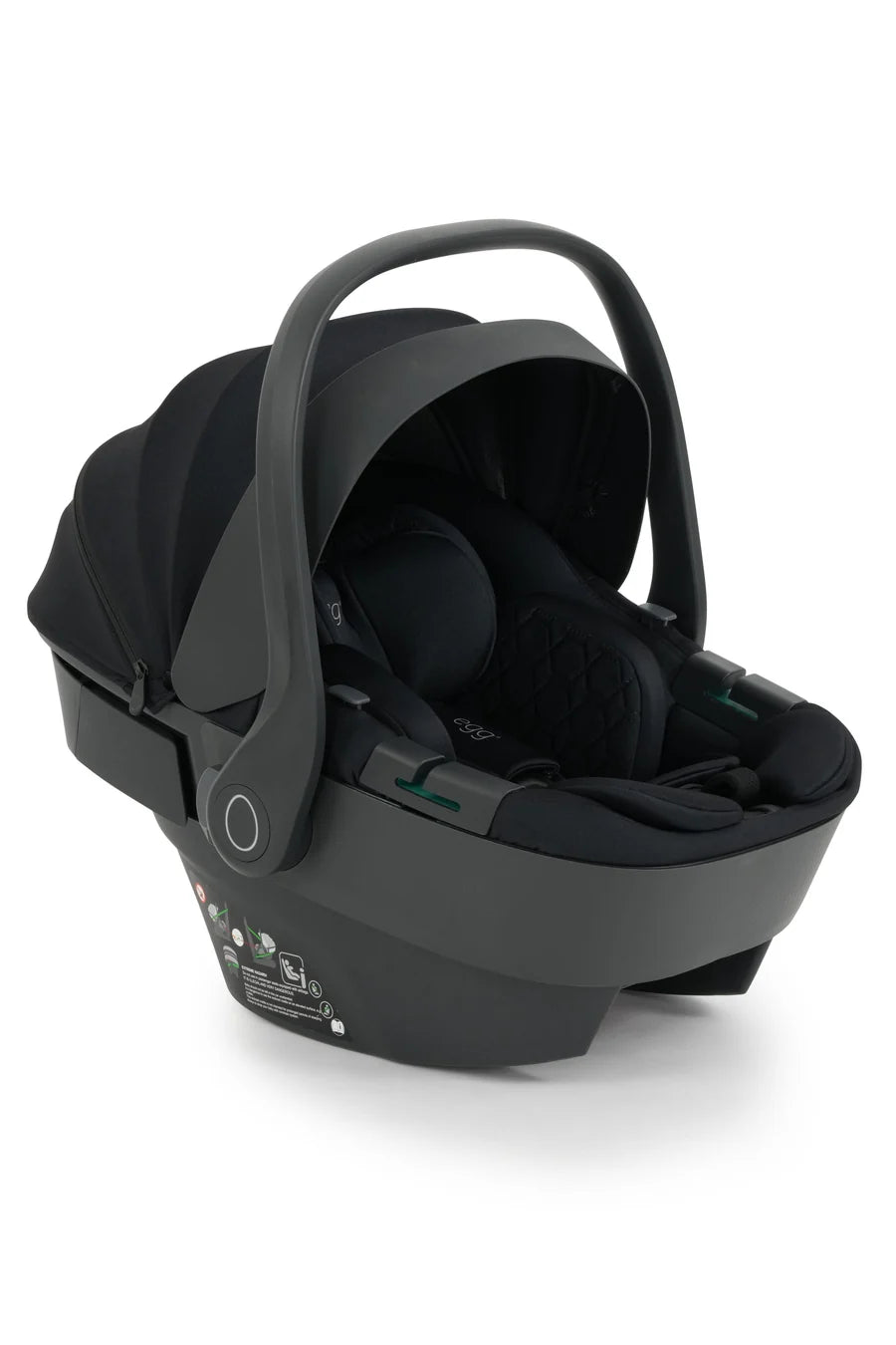 egg3 All Stage 360 Travel System Bundle - Panther + FREE EXTRA 360 ISOFIX BASE