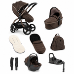 egg3 All Stage 360 Travel System Bundle - Chocolate Velvet + FREE EXTRA 360 ISOFIX BASE