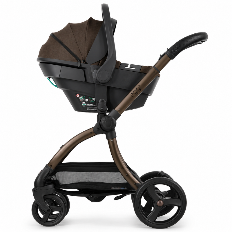 egg3 All Stage 360 Travel System Bundle - Chocolate Velvet + FREE EXTRA 360 ISOFIX BASE