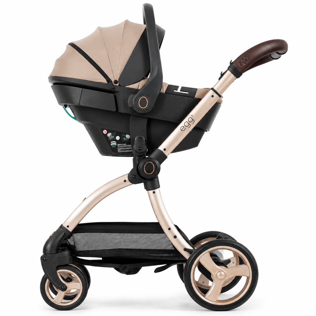 egg3 All Stage 360 Travel System Bundle - Feather + FREE EXTRA 360 ISOFIX BASE