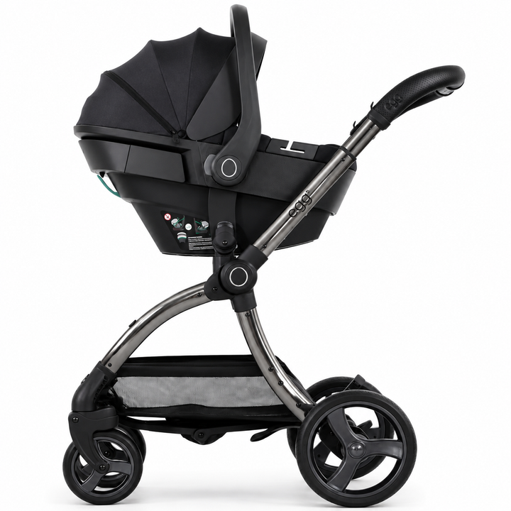 egg3 Luxury Shell 360 Travel System Bundle - Carbonite