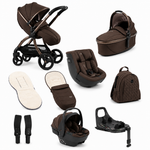 egg3 All Stage 360 Travel System Bundle - Chocolate Velvet + FREE EXTRA 360 ISOFIX BASE