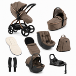 egg3 All Stage 360 Travel System Bundle - Mink + FREE EXTRA 360 ISOFIX BASE