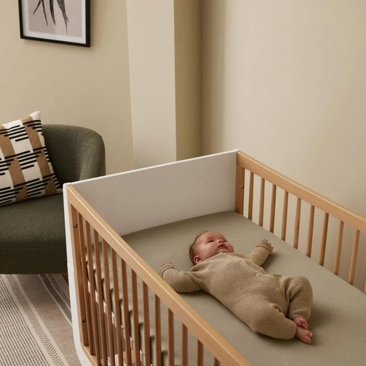 Snuz Cot & Cot Bed 2 Pack Fitted Sheet – Sage/Cross