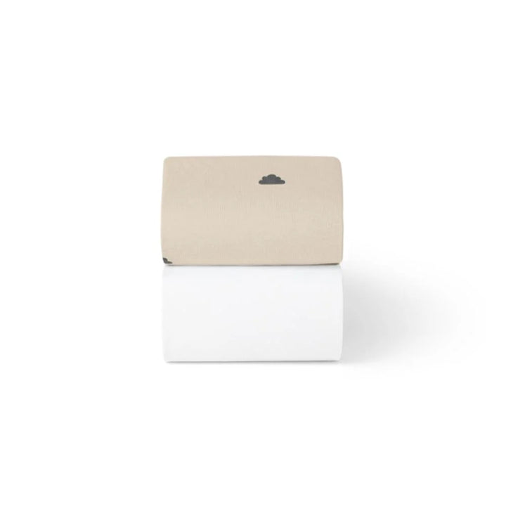 Snuz Cot & Cot Bed 2 Pack Fitted Sheet – Sand/Cloud