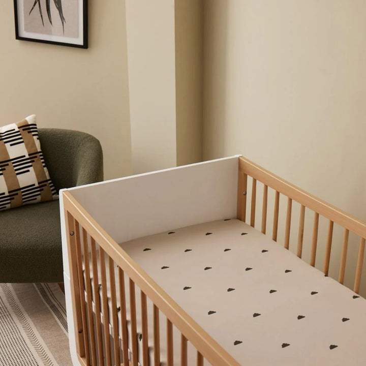 Snuz Cot & Cot Bed 2 Pack Fitted Sheet – Sand/Cloud