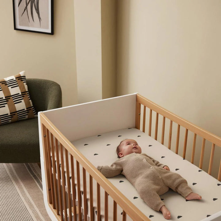 Snuz Cot & Cot Bed 2 Pack Fitted Sheet – Sand/Cloud