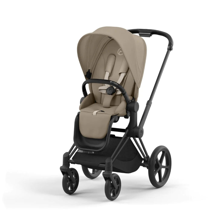 Cybex Priam Lux Travel System | Cozy Beige on Matt Black