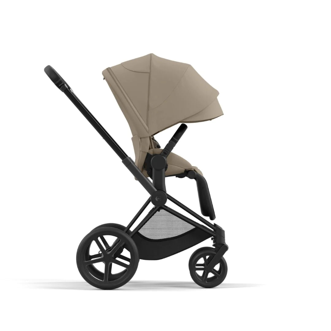 Cybex Priam Lux Travel System | Cozy Beige on Matt Black