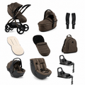 egg3 All Stage 360 Travel System Bundle - Chocolate Velvet + FREE EXTRA 360 ISOFIX BASE