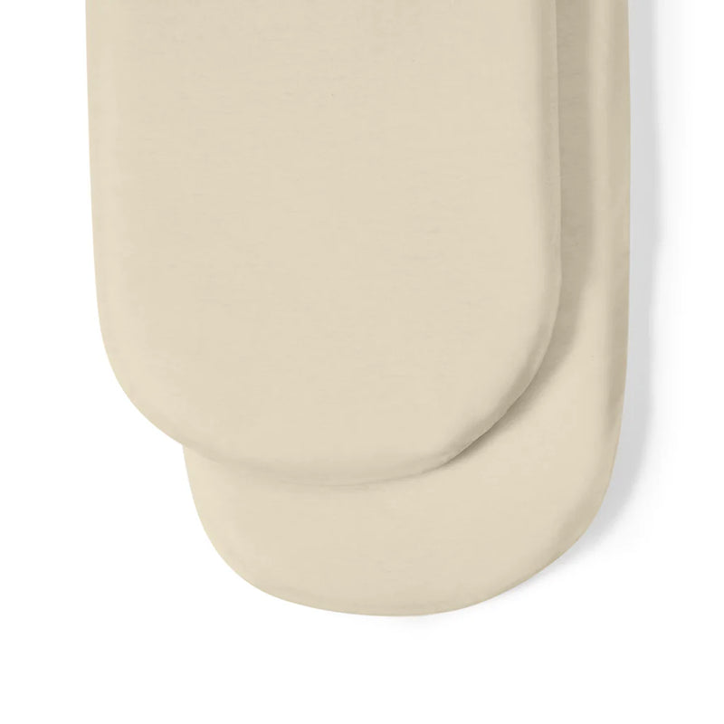 The Little Green Sheep Organic Moses Basket Fitted Sheets - Linen
