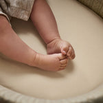 The Little Green Sheep Organic Moses Basket Fitted Sheets - Linen