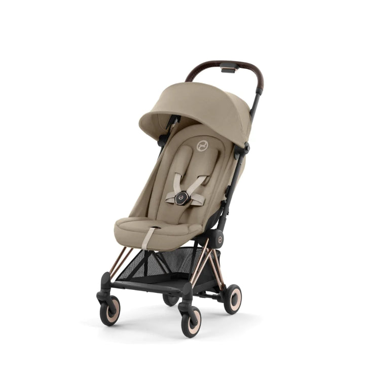 Cybex Coya Compact Stroller | Cozy Beige / Rose Gold