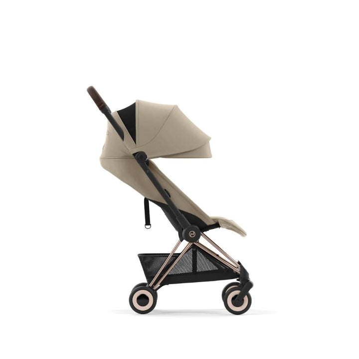 Cybex Coya Compact Stroller | Cozy Beige / Rose Gold