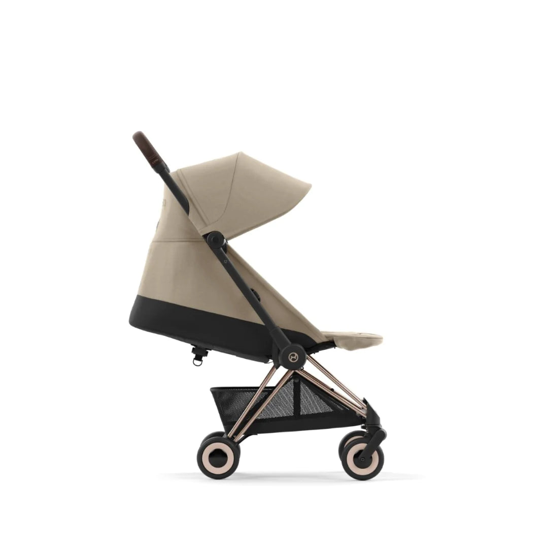 Cybex Coya Compact Stroller | Cozy Beige / Rose Gold